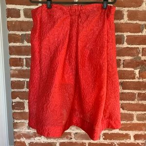 NWT BCBG Max Azria strapless red bow dress 12